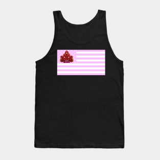 Crazies Against Cancer Flag Tank Top